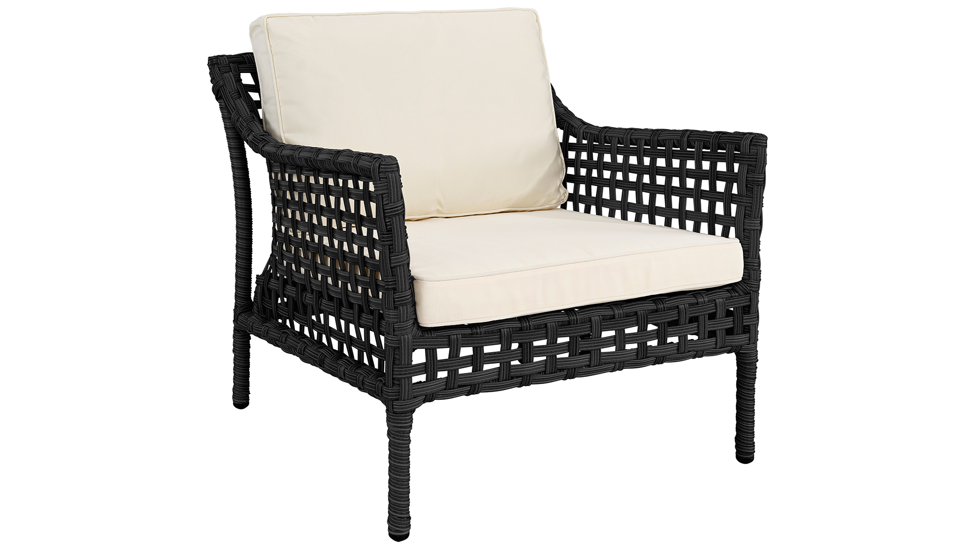 Santa Monica fåtölj classic black inkl.dynor