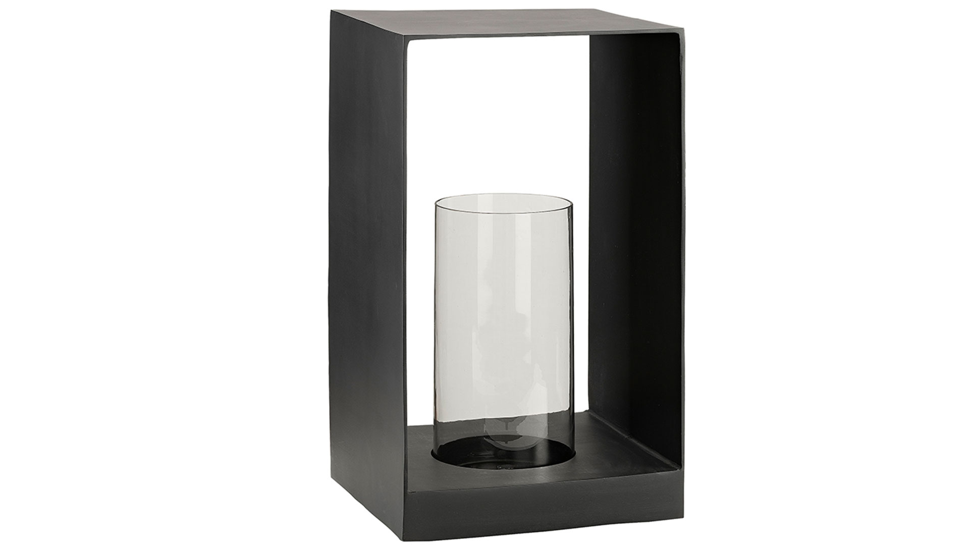 Mancini ljuslykta svart medium