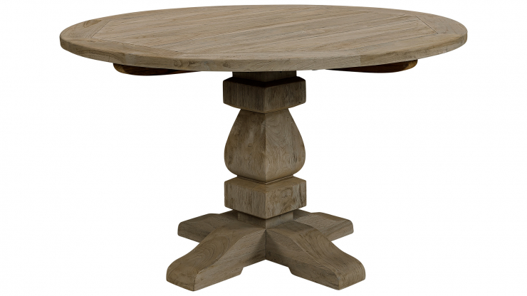 French matbord charcoal teak 120cm