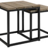 Anson sidobord 2-set charcoal teak