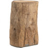 Colorado log sidobord/pall teak hög