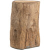 Colorado log sidobord/pall teak hög