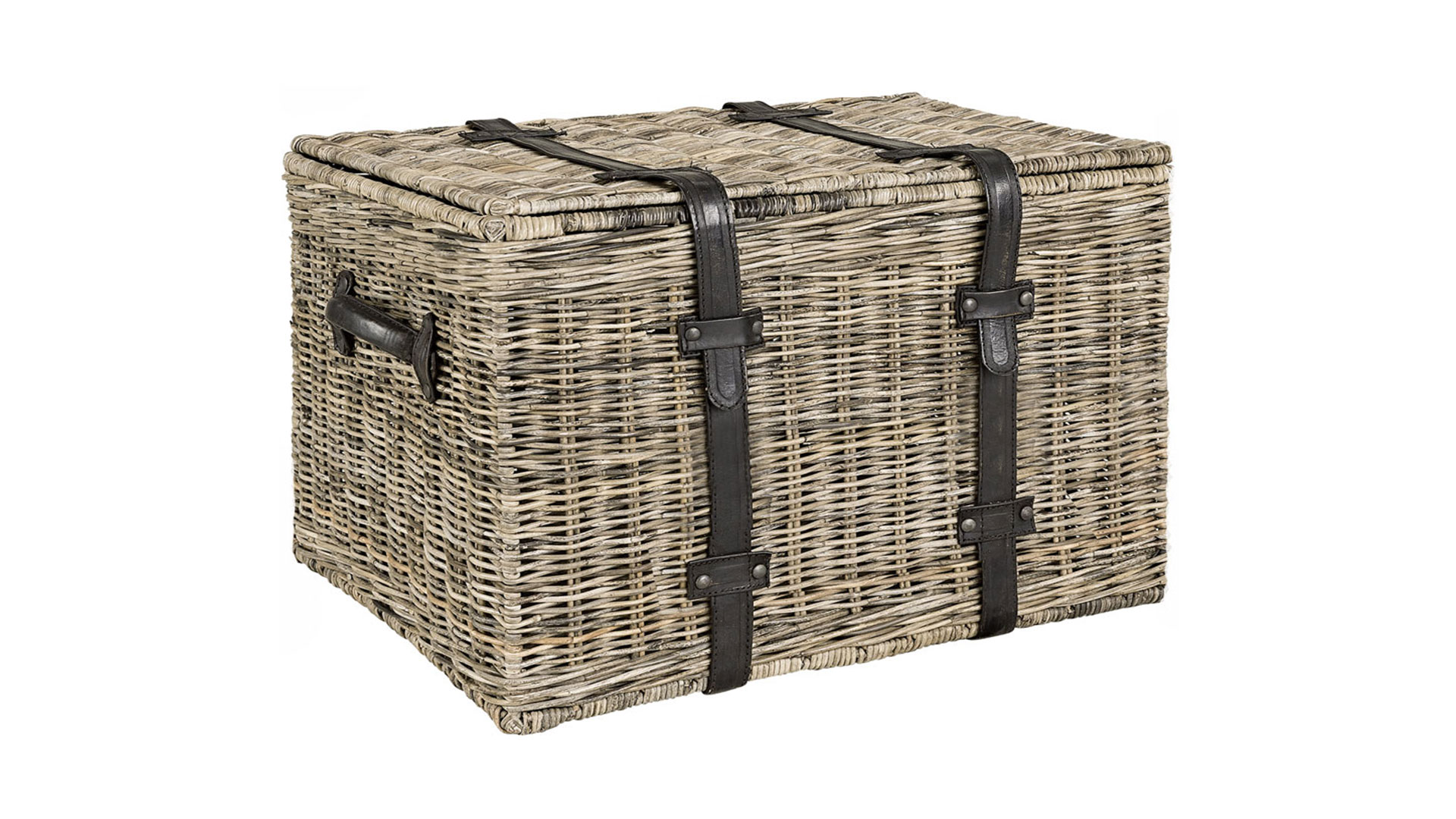 Korg med lock grey lacak