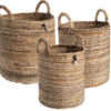 Cesto korg natur 3-set