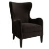 Mischa fåtölj velvet dark brown