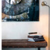Leipzig golvlampa matt black/antique brass