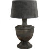 AW82-05108 Capri lampfot antik trä