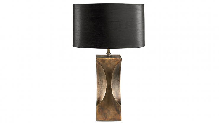 Vezzani lampfot antique brass
