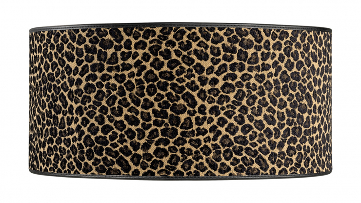 Cylinder lampskärm leopard large