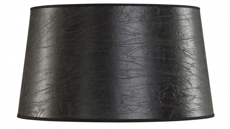 Classic lampskärm leather black large