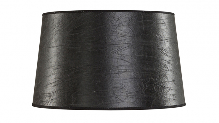 Classic lampskärm leather black medium
