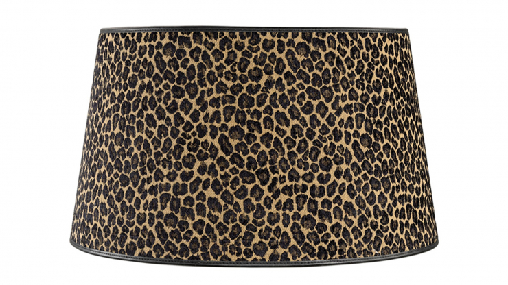 Classic lampskärm leopard medium