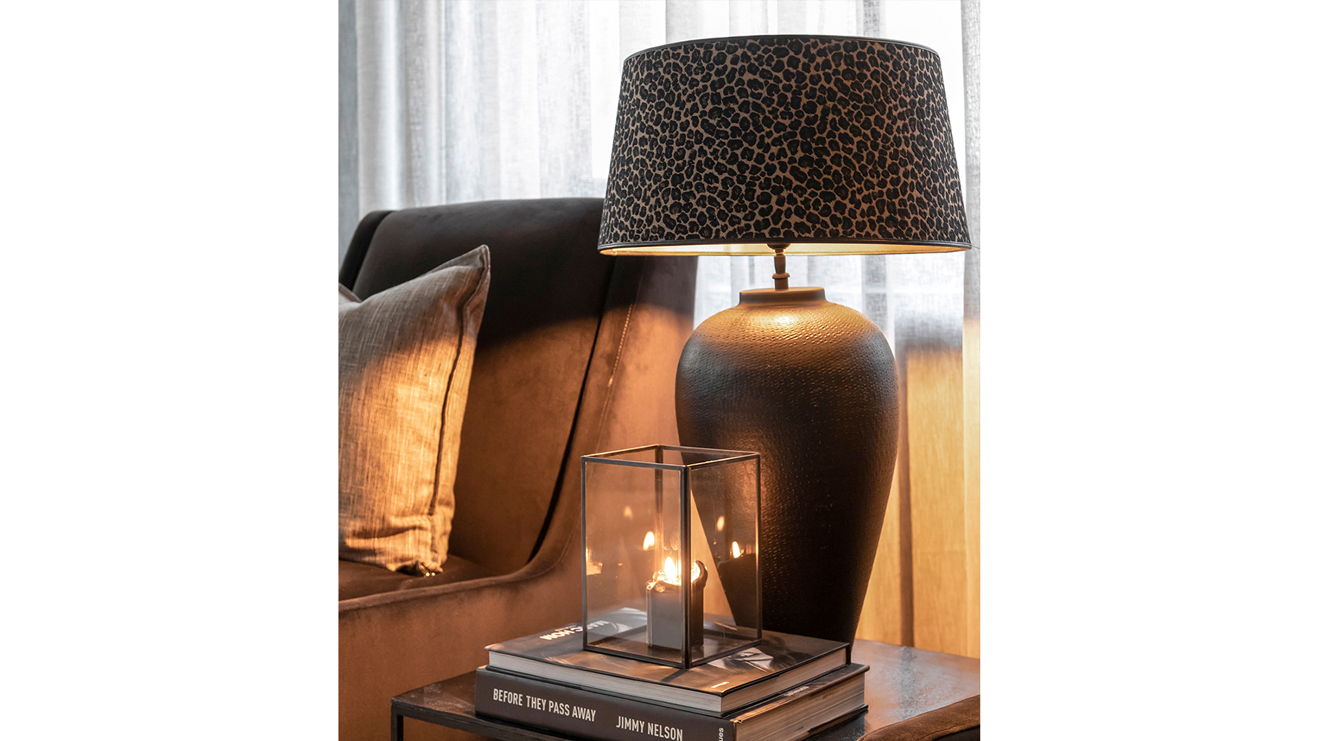 AW82-60010-5422_2 Classic lampskärm leopard medium