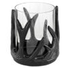 Antler ljuslykta matt black S