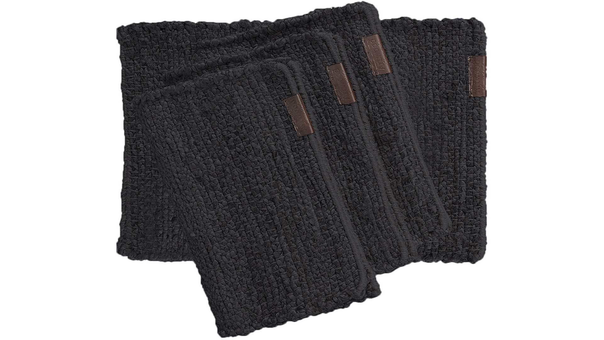 Hemp bordstablett svart 4-pack