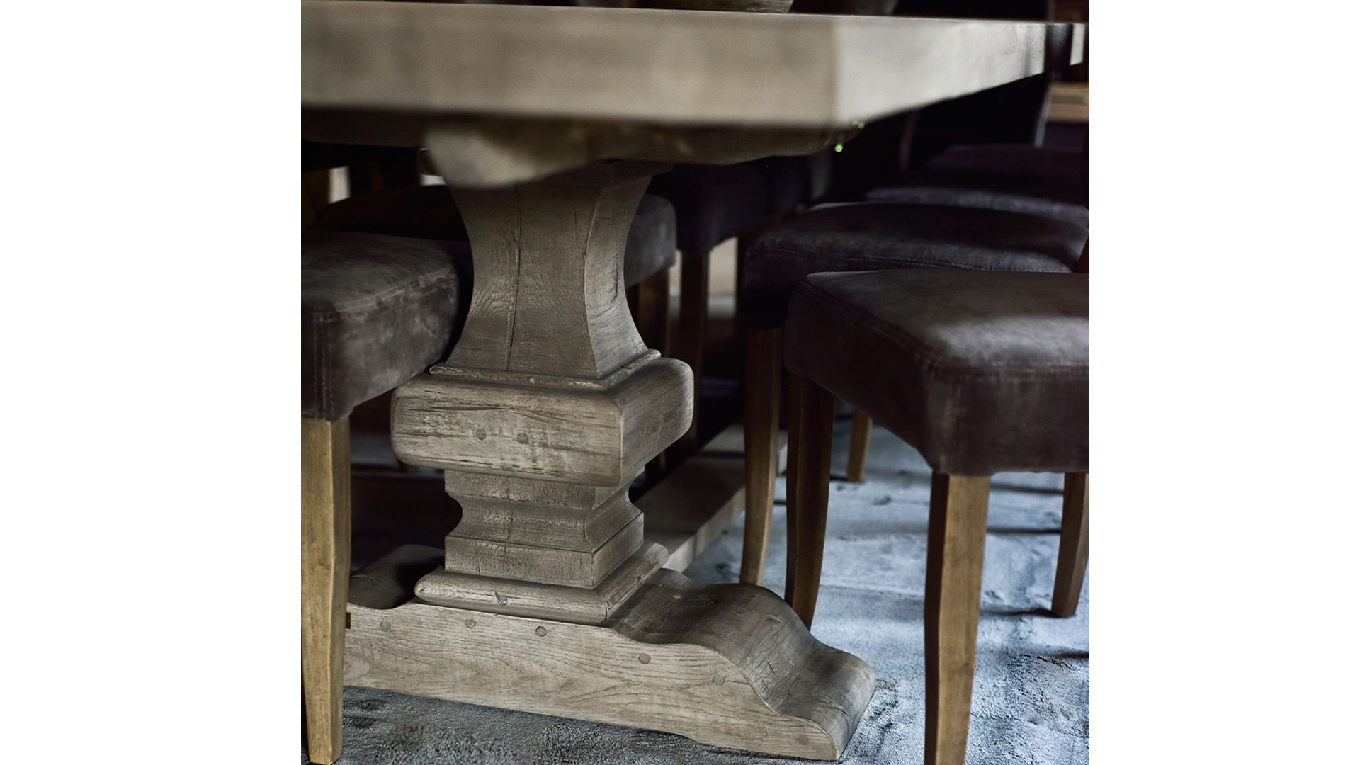 Paris matbord oak pebbles grey 275-365cm