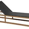 BR-1198-8 Vevi solsäng svart/teak