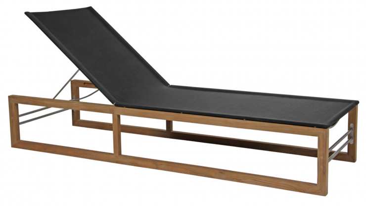 Vevi solsäng svart/teak