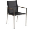 Gotland karmstol teak/grå
