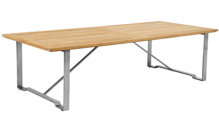 BR-1217 Gotland soffbord teak/grå