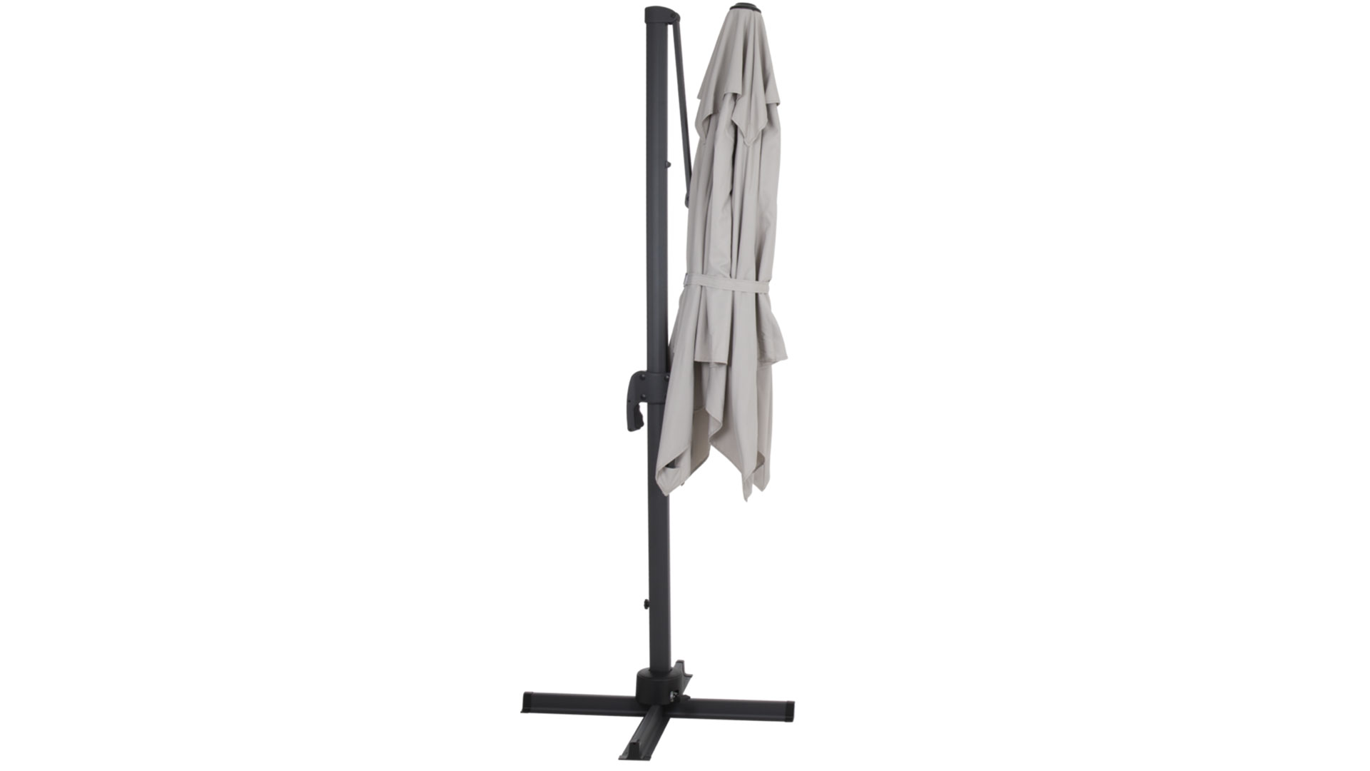 Linz parasoll grå/khaki 250x250cm