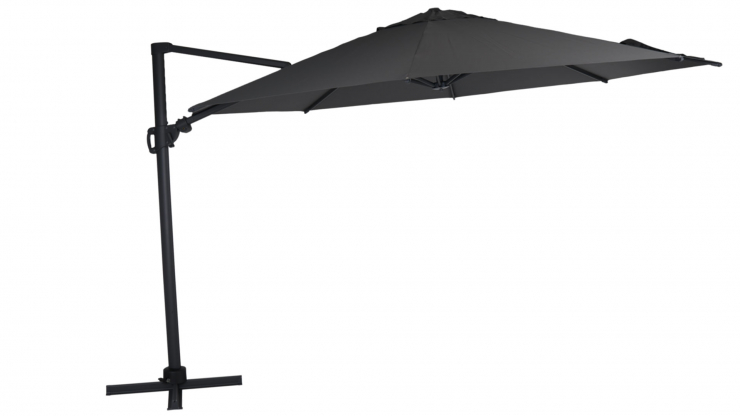 Varallo parasoll grå/grå 375cm