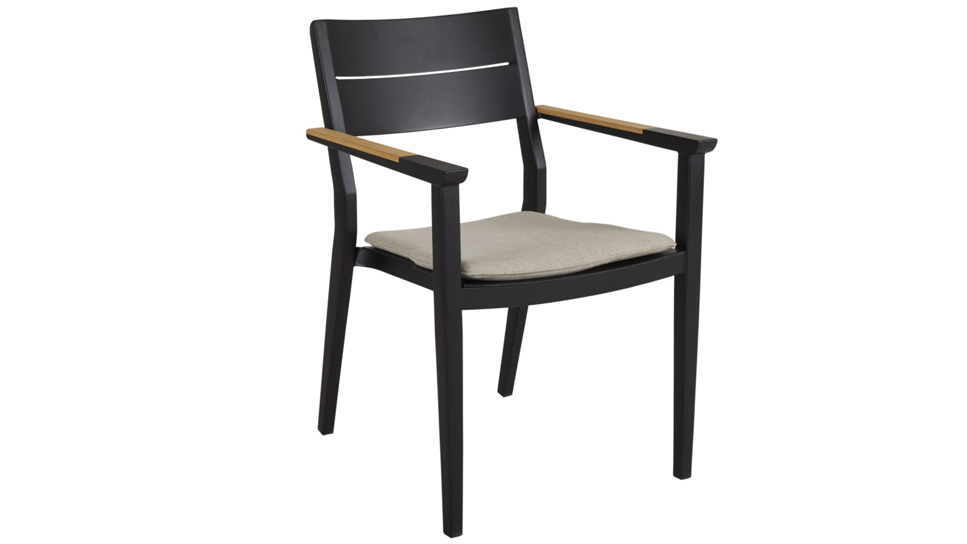 Chios karmstol inkl. dyna svart/teak