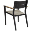 Chios karmstol inkl. dyna svart/teak