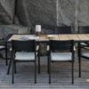 Chios karmstol inkl. dyna svart/teak