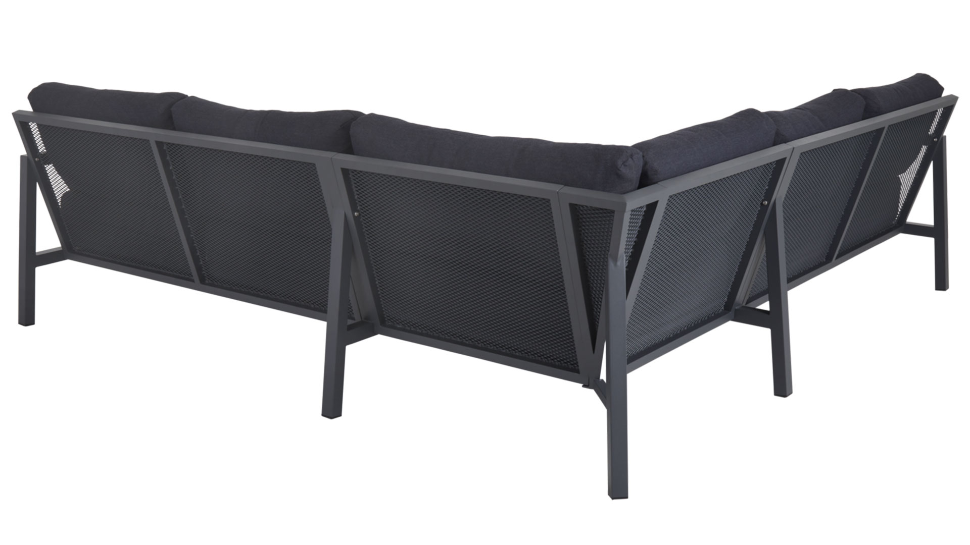 Skalfort hörnsoffa grå/grå