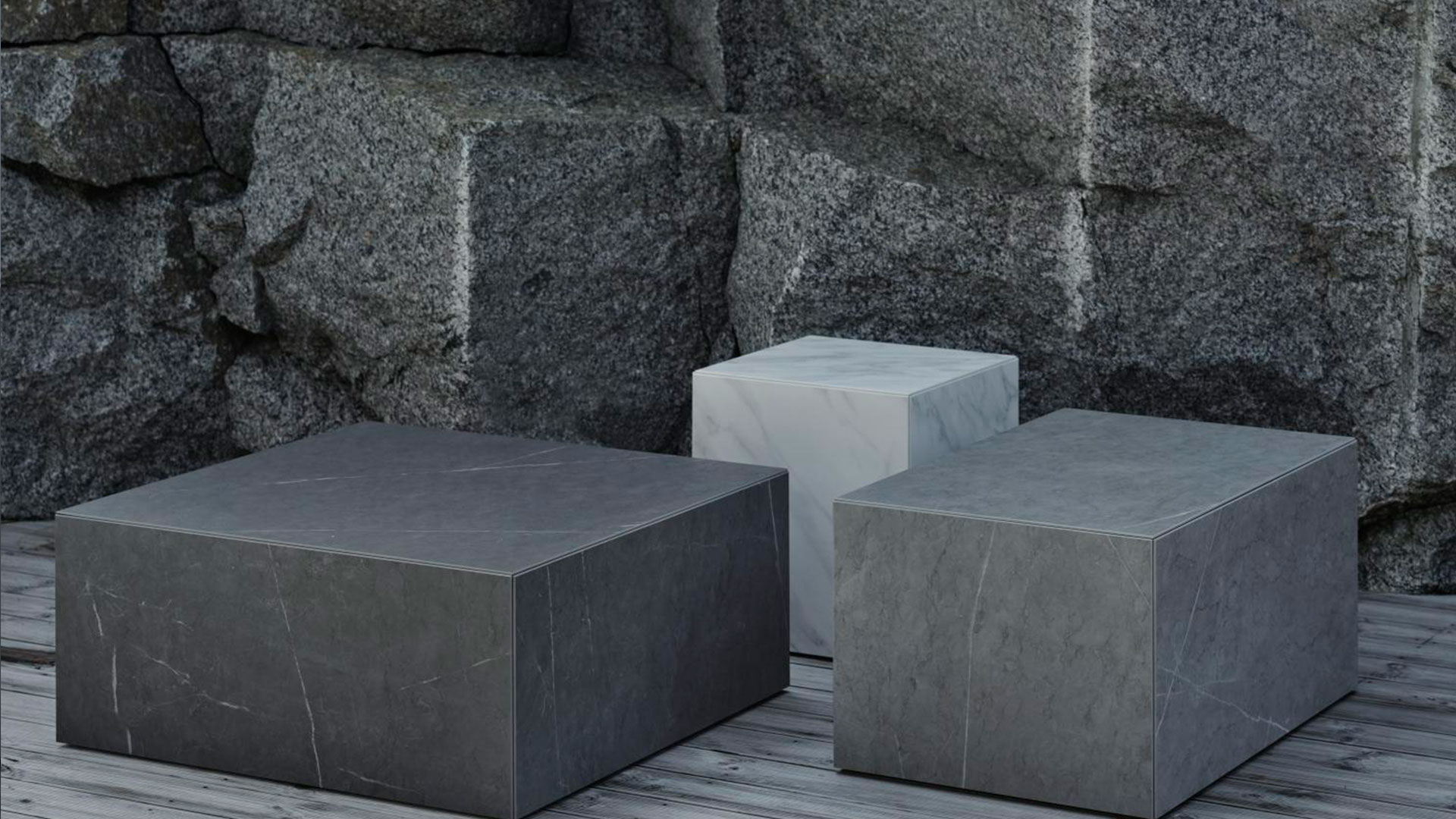 Zten soffbord ljusgrå 80 cm