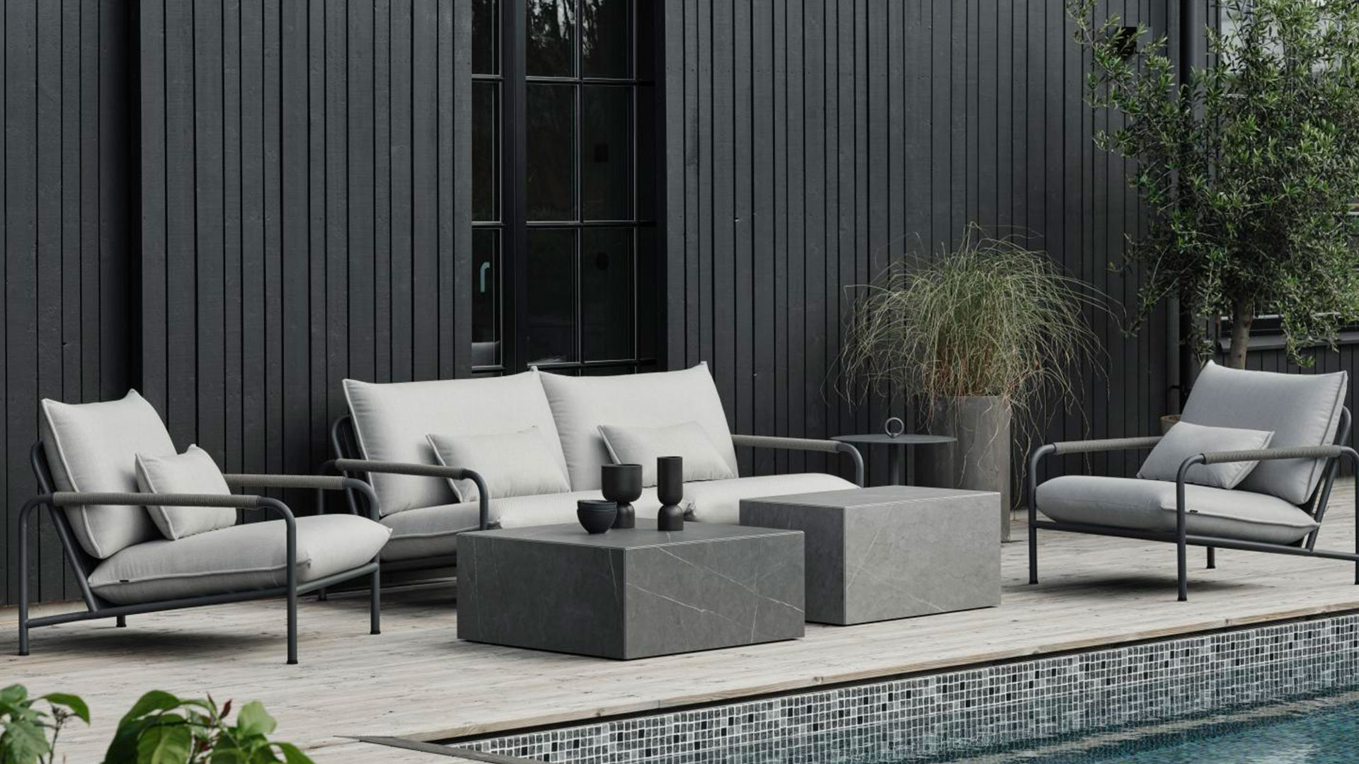 Zten soffbord ljusgrå 80 cm