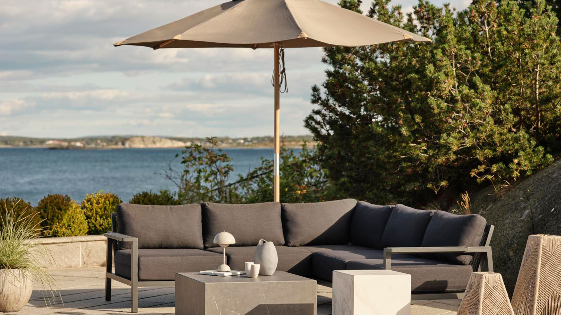 Zten soffbord ljusgrå 80 cm