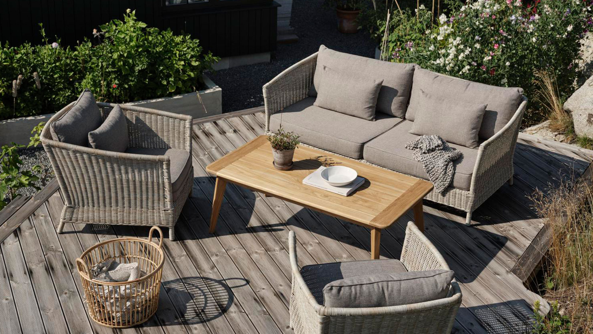 Aster soffa 3-sits beige/beige