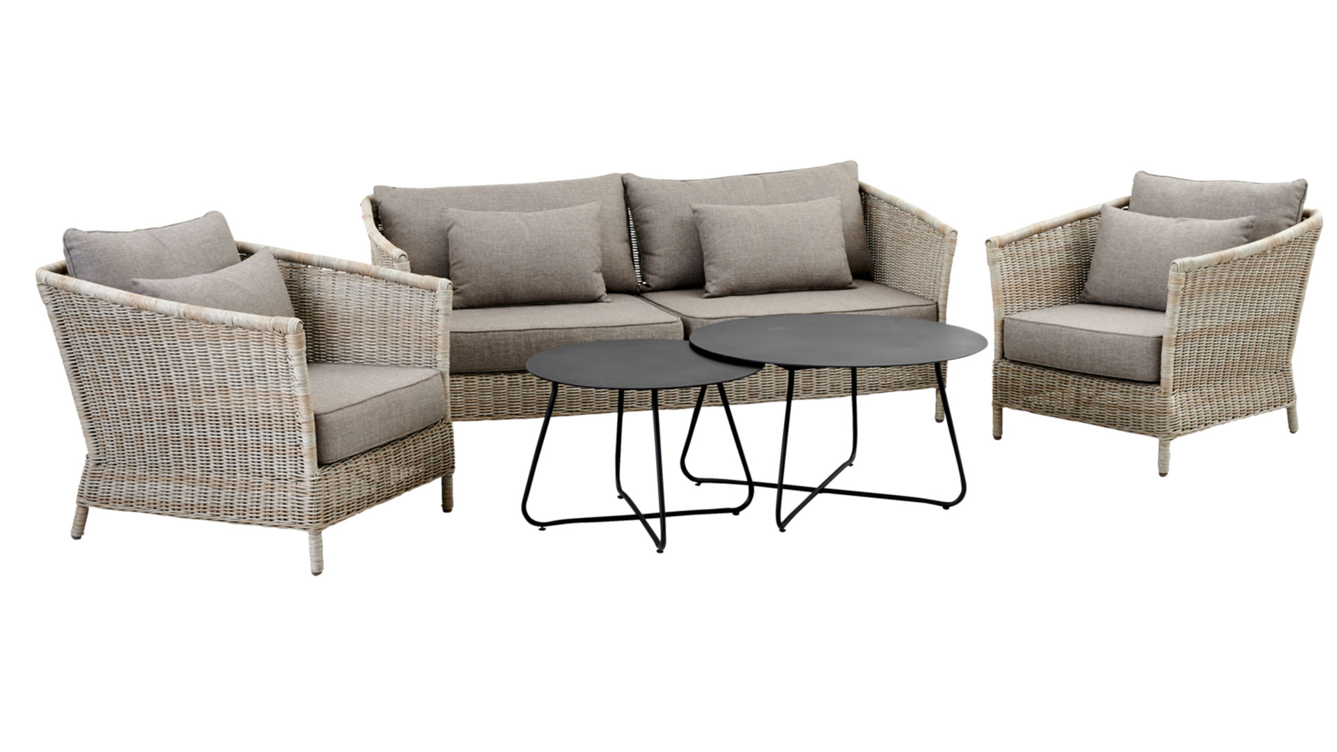 Aster soffa 3-sits beige/beige