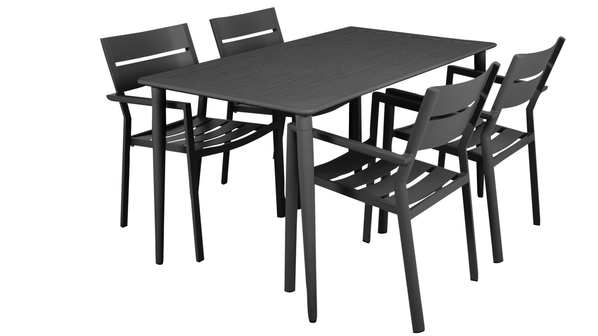 Nimes matbord mörkgrå 140cm