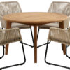 BR-4168_4 Lilja matbord runt teak 120cm