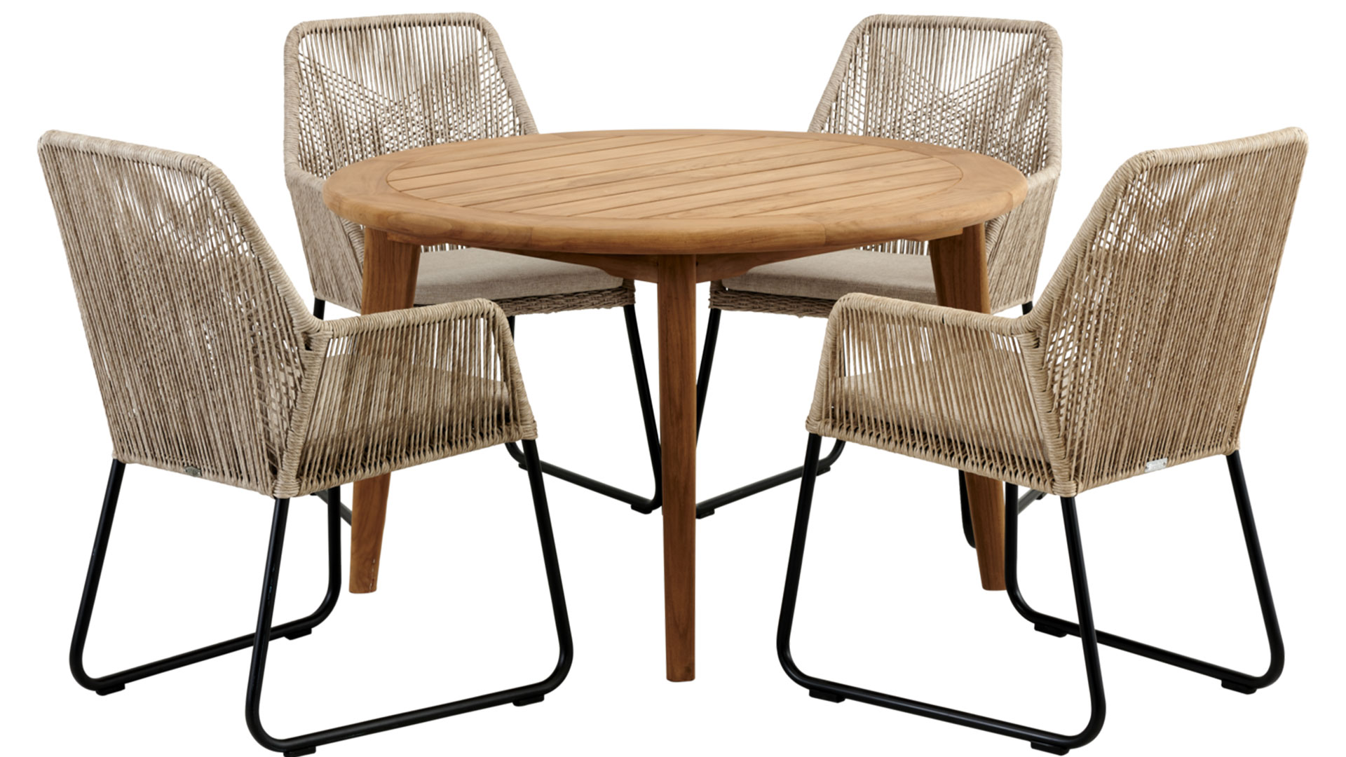 BR-4168_4 Lilja matbord runt teak 120cm