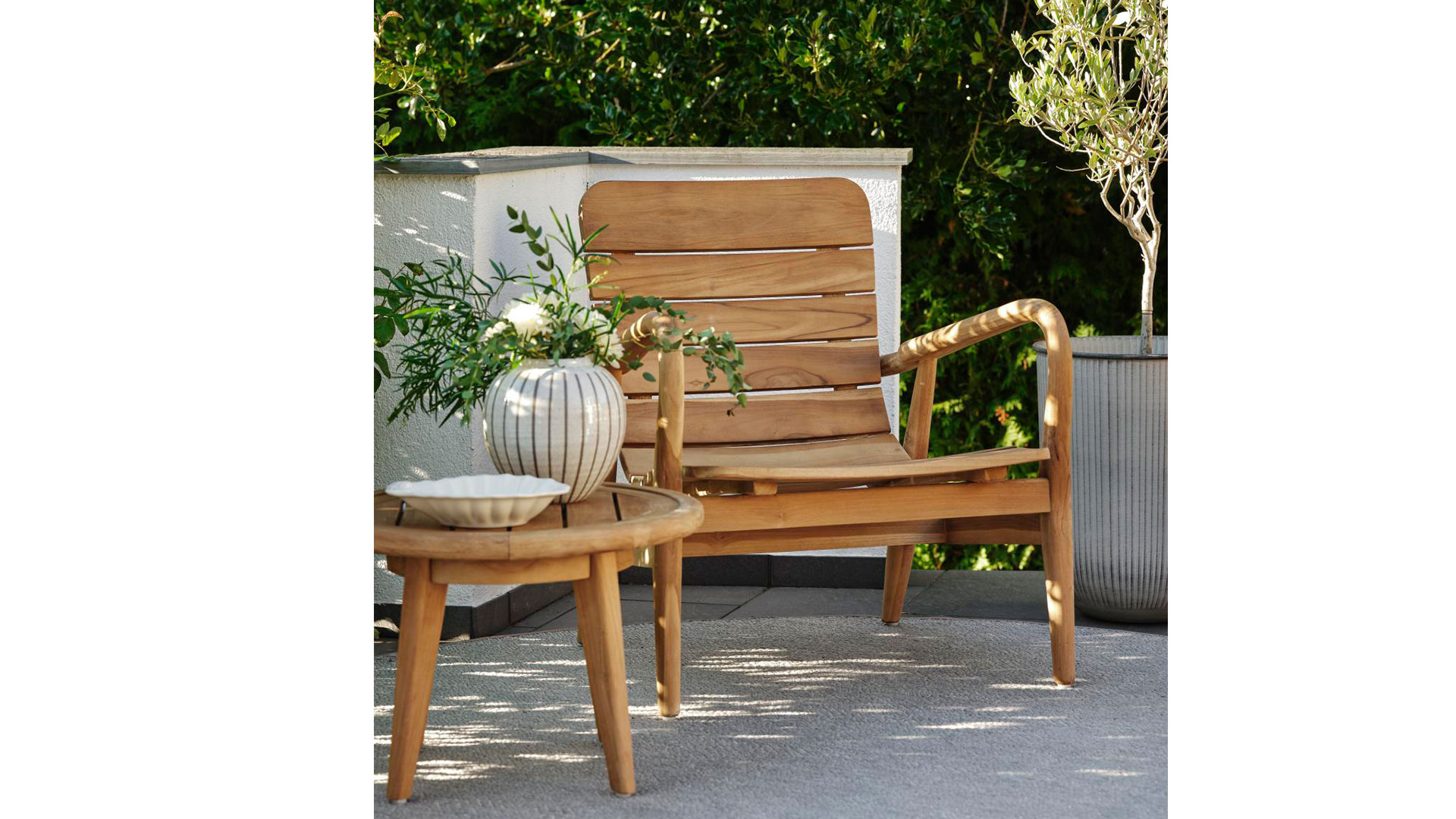 Lilja loungefåtölj teak/teak