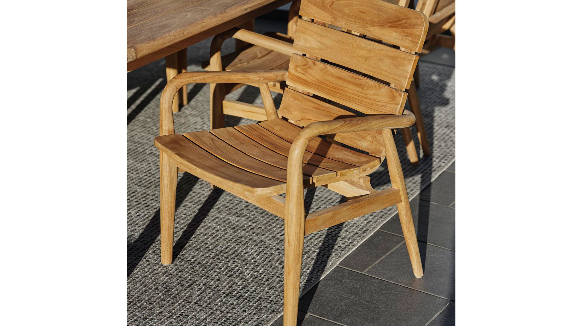 Lilja karmstol teak/teak