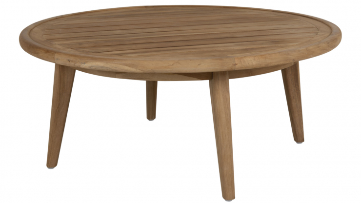 BR-4186 Lilja runt soffbord teak 100cm