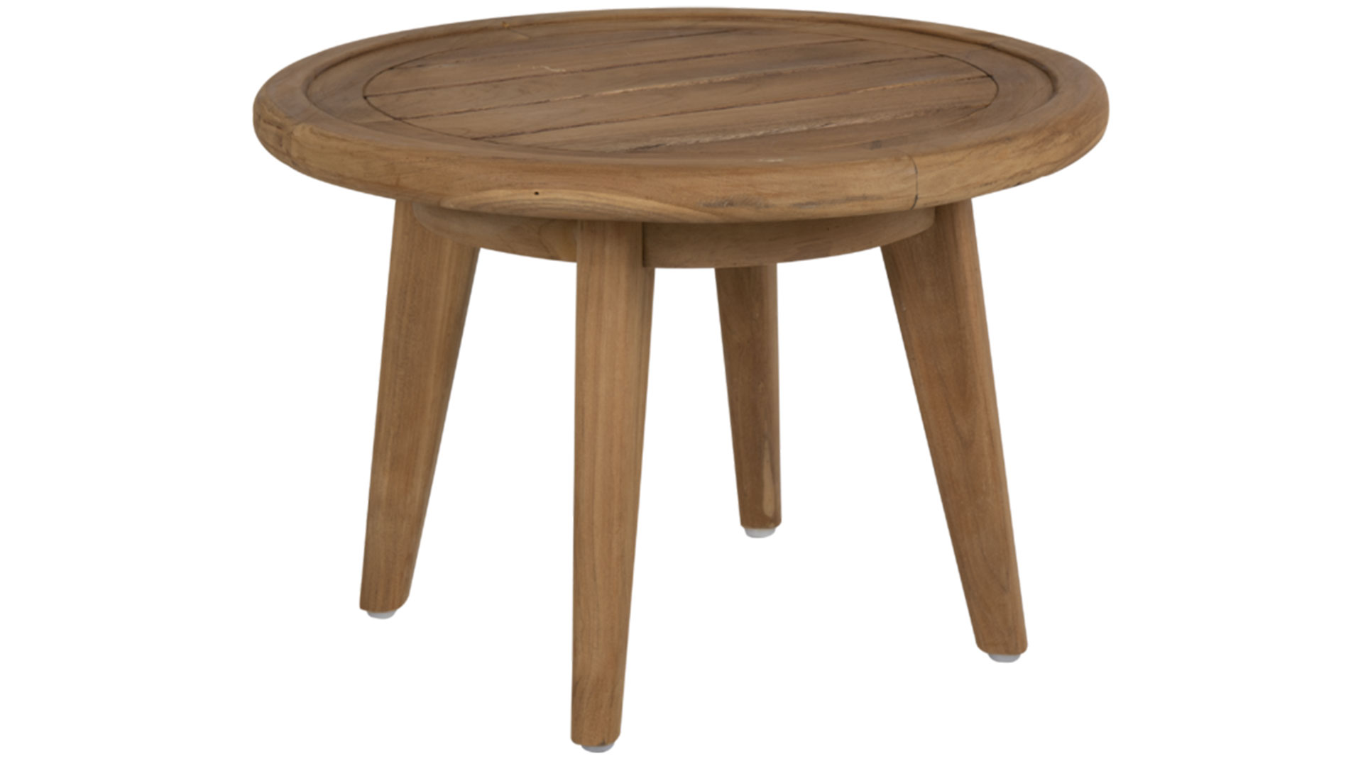 BR-4187_1 Lilja runt soffbord/sidobord teak 50cm