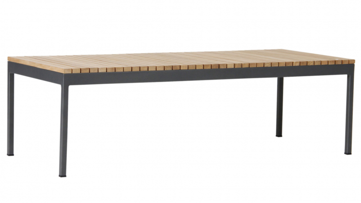 Zalongo soffbord teak/antracit 150cm
