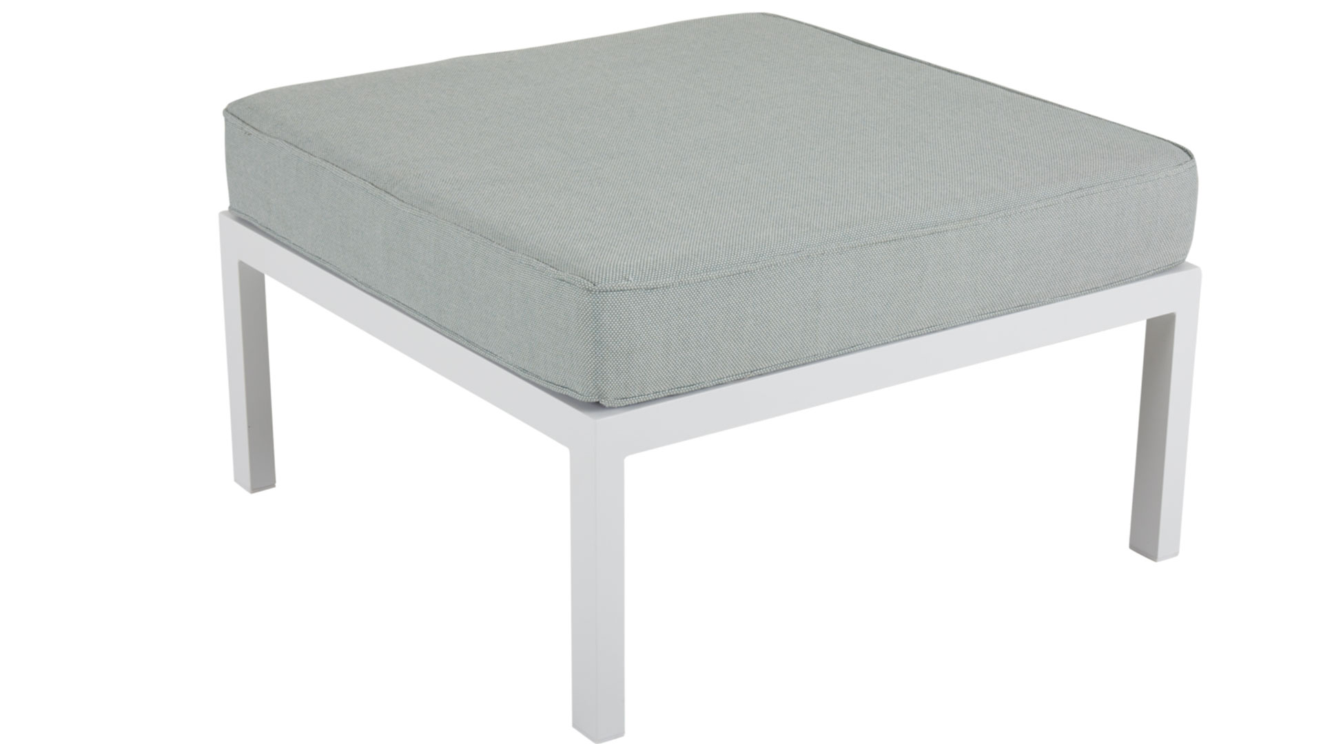 Weldon fotpall vit/tea