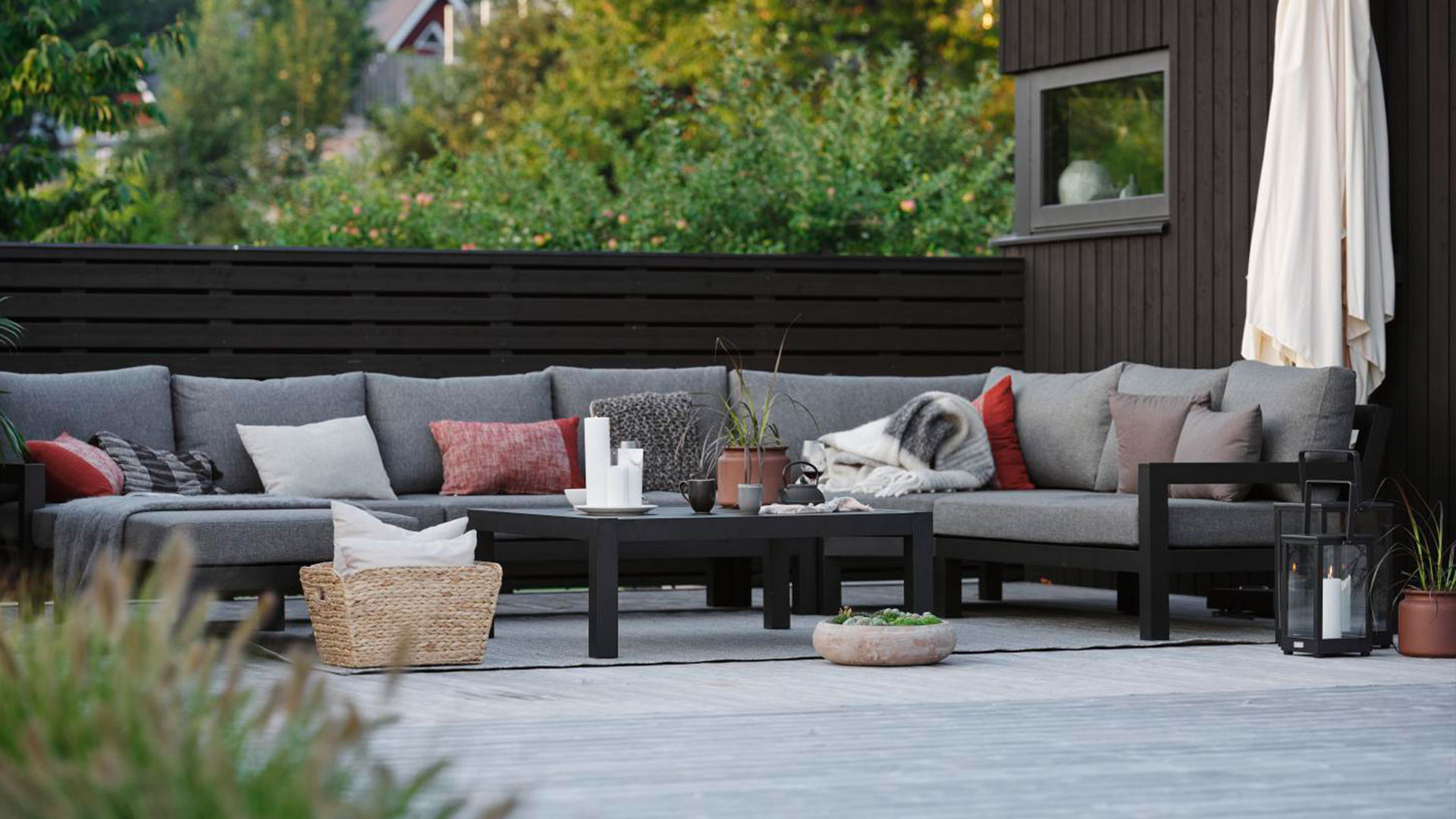 Stettler mittdel svart/grå