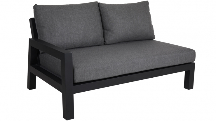 Stettler avslutsdel höger svart/grå