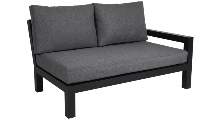 Stettler avslutsdel vänster svart/grå