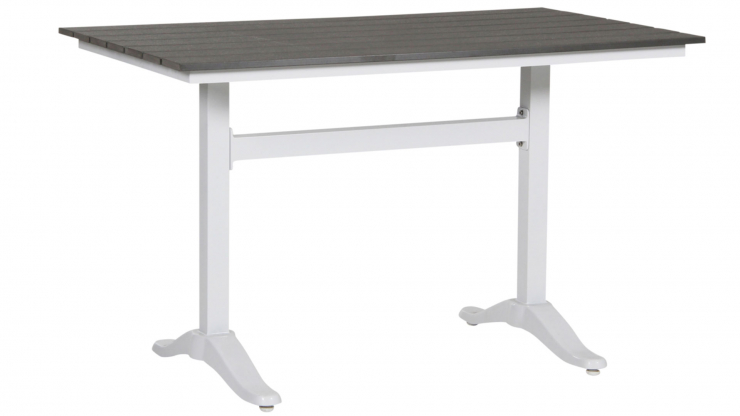 Maine cafébord vit/grå 120cm