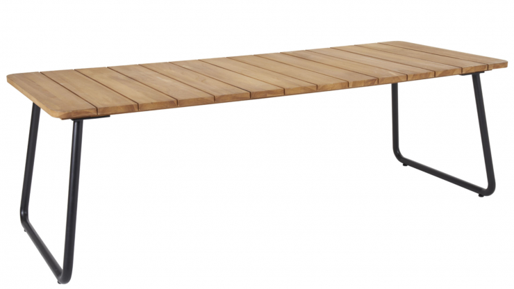 Nolli matbord teak/svart 175cm