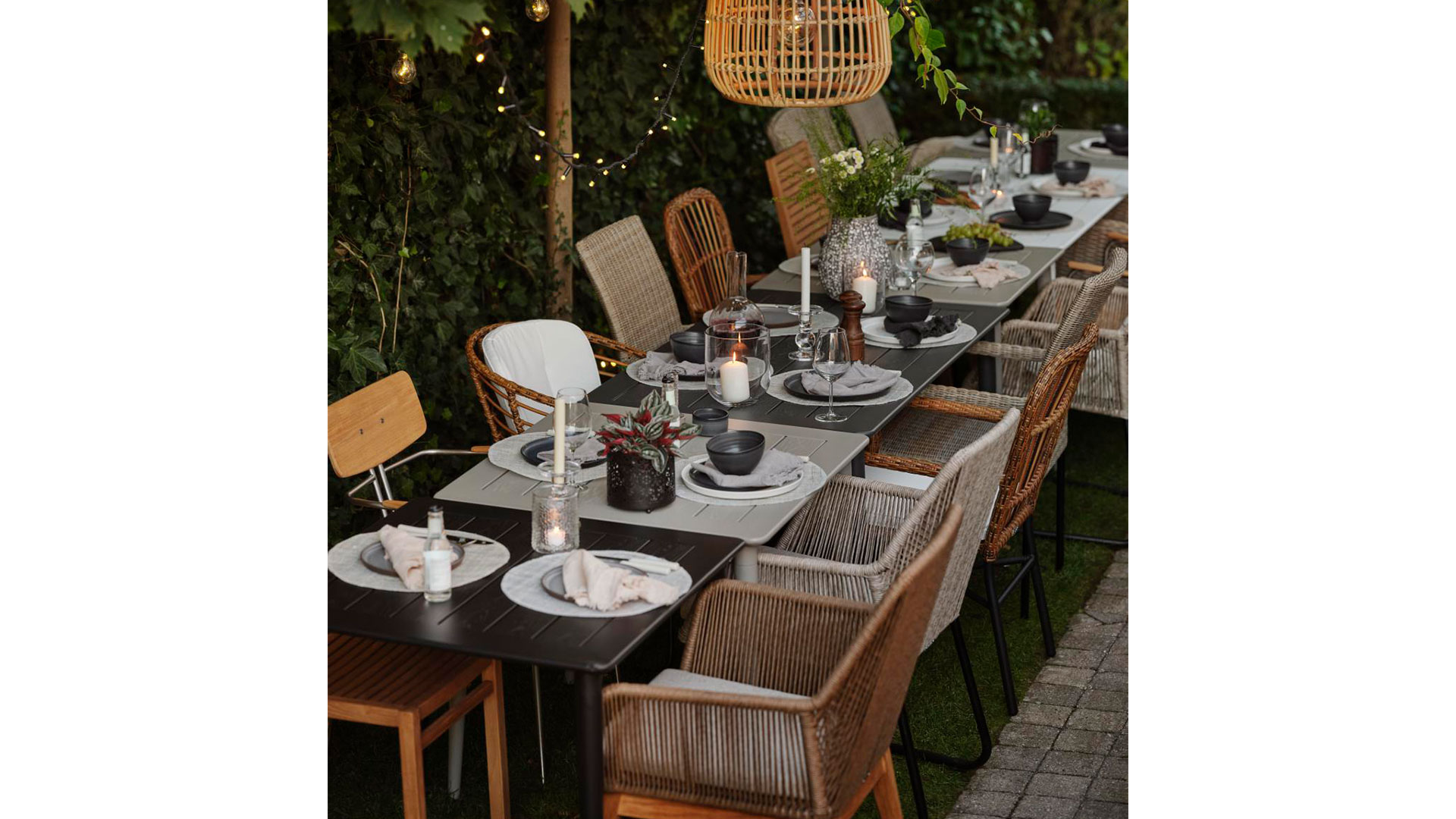 Anemon matstol brun/vit